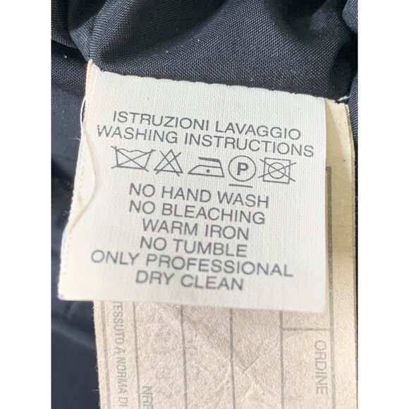 VTG 90s Giorgio Armani Mens Italy Black Jacket Button-Up Size 40 US RX10346 - Picture 5 of 12